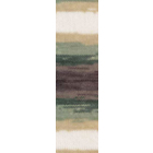 Пряжа Ангора голд батик (Angora Gold Batik), 100 г/ 550 м, 1893 корич.-зел.-белый в интернет-магазине Швейпрофи.рф