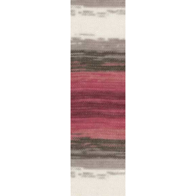 Пряжа Ангора голд батик (Angora Gold Batik), 100 г/ 550 м, 1984 бордо+коричн.+бел. в интернет-магазине Швейпрофи.рф