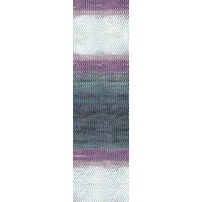 Пряжа Ангора голд батик (Angora Gold Batik), 100 г/ 550 м, 1986 сирен.+т.-серый+белый в интернет-магазине Швейпрофи.рф