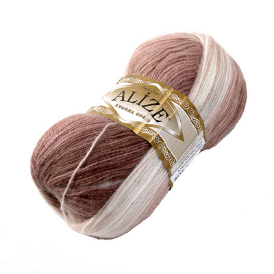 Пряжа Ангора голд батик (Angora Gold Batik), 100 г/ 550 м, 5698 т.беж+беж+мол в интернет-магазине Швейпрофи.рф