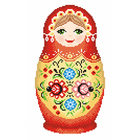Набор для вышивания М.П.Студия КH-455 «Матрешка. Городецкая роспись» 16*25 см