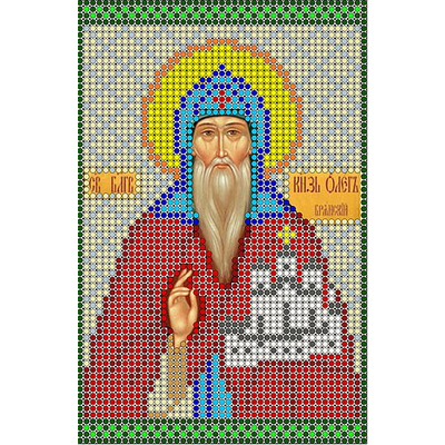 Ткань для вышивания бисером А5 КМИ-5346 «Св. Кн. Олег» 10*18 см в интернет-магазине Швейпрофи.рф