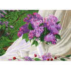 Рисунок на канве МП (37*49 см) 0789 «Сиреневое утро»