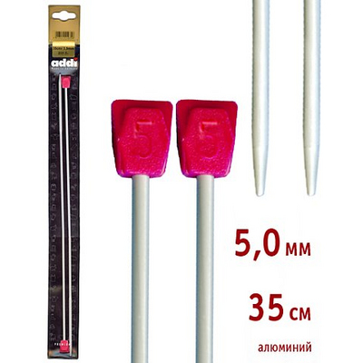 Спицы прямые Addi 5,0 мм 200-7 в интернет-магазине Швейпрофи.рф