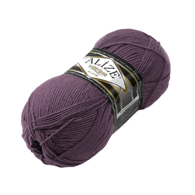 Пряжа СуперЛана Класик (SuperLana Klasik), 100 г / 280 м, 312 гр. сиреневый в интернет-магазине Швейпрофи.рф