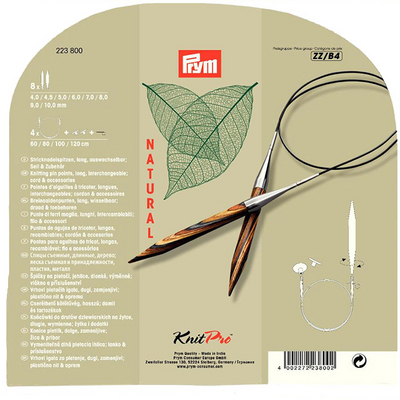 Набор сменных спиц PRYM Natural 4,0-10,0 223800 в интернет-магазине Швейпрофи.рф