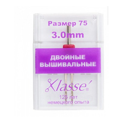 Иглы быт. маш. «Хемлайн» № 75 двойные вышивальные А6158/3.0 в интернет-магазине Швейпрофи.рф