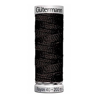 Нитки п/э Гутерман GUTERMAN №40 200 м 000 черный* в интернет-магазине Швейпрофи.рф