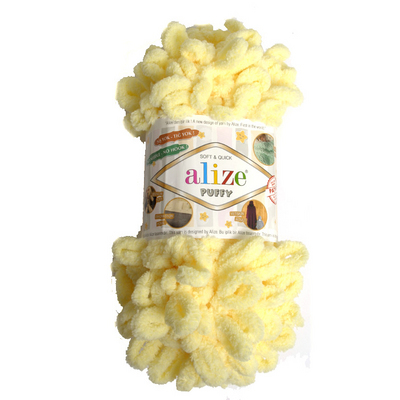 Пряжа Пуффи (Puffy), 100 г / 9.2 м  013 жёлтый в интернет-магазине Швейпрофи.рф