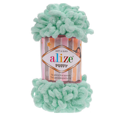 Пряжа Пуффи (Puffy), 100 г / 9.2 м  015 мята в интернет-магазине Швейпрофи.рф