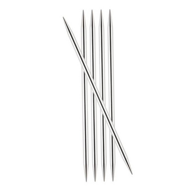 Спицы носочные Knit Pro  Nova Metal  4 мм/ 20 см 10109 никелированная латунь в интернет-магазине Швейпрофи.рф