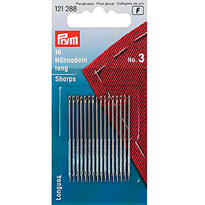 Иглы ручные PRYM 121288 ручные №3  (наб. 16 шт.) 161006 в интернет-магазине Швейпрофи.рф