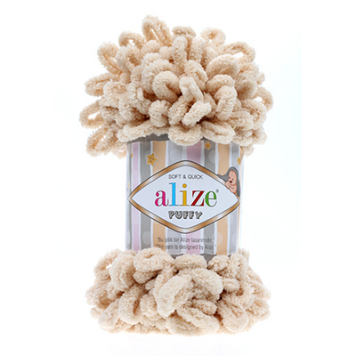 Пряжа Пуффи (Puffy), 100 г / 9.2 м  310 бежевый в интернет-магазине Швейпрофи.рф