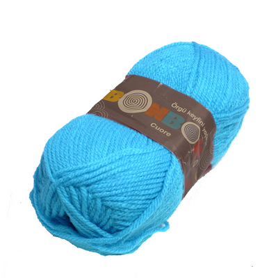 Пряжа Бонбон Куор (Bonbon Cuore Nako), 50 г / 133 м  98238 бирюзовый в интернет-магазине Швейпрофи.рф