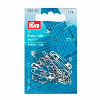 Булавки англ. Prym 085441 27мм  (железо) (уп 16 шт) серебро в интернет-магазине Швейпрофи.рф