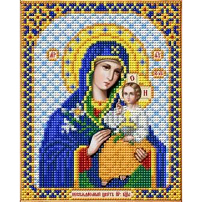 Ткань для вышивания бисером Благовест И-5012 ПБ Неувядаемый цвет 13,5*17 см в интернет-магазине Швейпрофи.рф