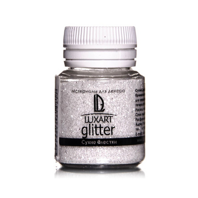 Блестки LuxGlitter STR 20 мл белый в интернет-магазине Швейпрофи.рф