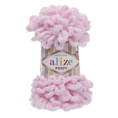 Пряжа Пуффи (Puffy), 100 г / 9.2 м  031 розовый в интернет-магазине Швейпрофи.рф