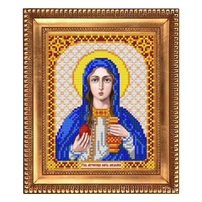 Ткань для вышивания бисером Благовест И-5145  Св.Мириносица Мария Магдалина 13,5*17 см в интернет-магазине Швейпрофи.рф