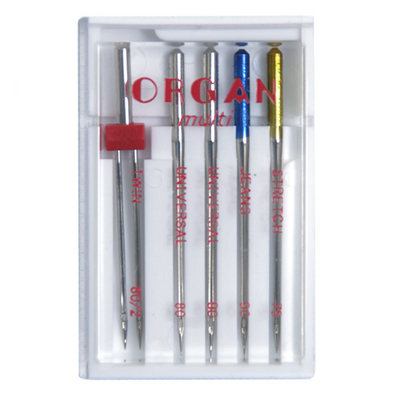 Иглы быт. маш. ORGAN 130/705Н № 75-90, 80/2 Multi ассорти (уп. 5 шт.) в интернет-магазине Швейпрофи.рф