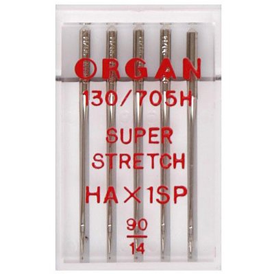 Иглы быт. маш. ORGAN супер стрейч №90 (уп. 5 шт.) в интернет-магазине Швейпрофи.рф