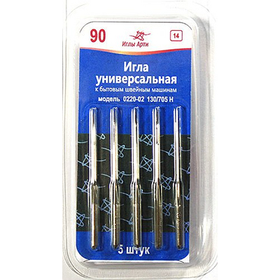 Иглы быт. маш. Арти 0220-02 № 90 (уп. 5 шт.) 162374 в интернет-магазине Швейпрофи.рф