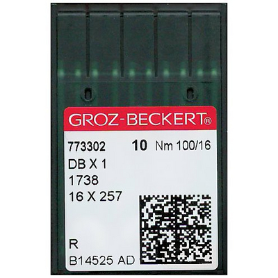 Иглы пром. маш. Groz-Beckert 1738/DBх1 №100 (уп. 10 шт.) 773305 в интернет-магазине Швейпрофи.рф