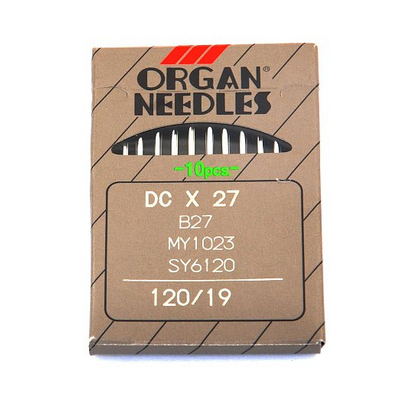 Иглы пром. маш. ORGAN DC*27 №120 (уп. 10 шт.) в интернет-магазине Швейпрофи.рф