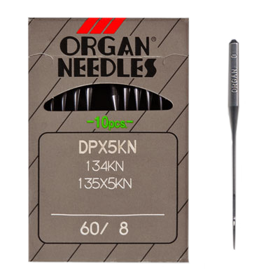 Иглы пром. маш. ORGAN DP*5KN №60 (уп. 10 шт.) в интернет-магазине Швейпрофи.рф