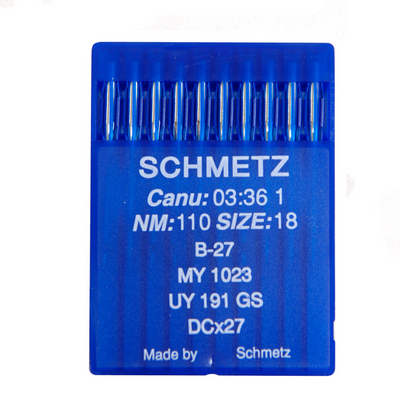 Иглы пром. маш. Schmetz DC*27/B-27 №110 для оверлоков (уп. 10 шт.) в интернет-магазине Швейпрофи.рф