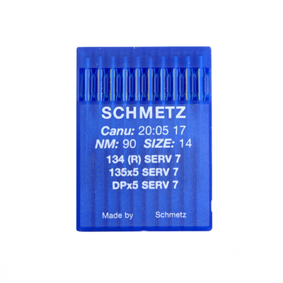 Иглы пром. маш. Schmetz DP*5 (134 R) № 90 универсальные (уп. 10 шт.) в интернет-магазине Швейпрофи.рф