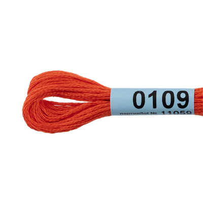 Мулине х/б 8 м Гамма, 0109 морковный в интернет-магазине Швейпрофи.рф