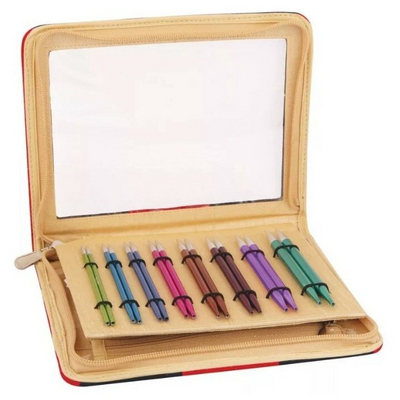 Набор съемных спиц Knit Pro 47404 «Deluxe Set» алюминий 8 видов в интернет-магазине Швейпрофи.рф