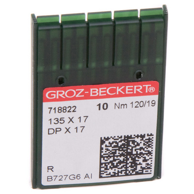 Иглы пром. маш. Groz-Beckert DPх17 № 120 (уп. 10 шт.) 718822 в интернет-магазине Швейпрофи.рф