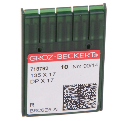 Иглы пром. маш. Groz-Beckert DPх17 №  90 (уп. 10 шт.) 718792 в интернет-магазине Швейпрофи.рф