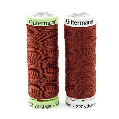 Нитки п/э Гутерман GUTERMAN TOP STITCH №30  30 м для отстрочки 744506 (132013) красно-терракотовый 2 в интернет-магазине Швейпрофи.рф