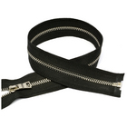 Молния Т3 металл MaxZipper. 45 см шлиф. никель черный 322