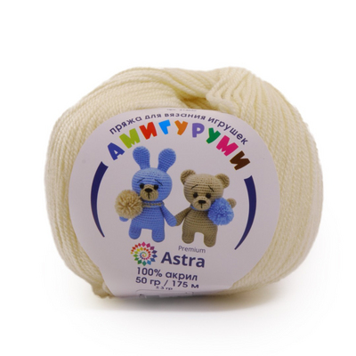 Пряжа Амигуруми (Astra), 50 г / 175 м, 192 чайная роза в интернет-магазине Швейпрофи.рф