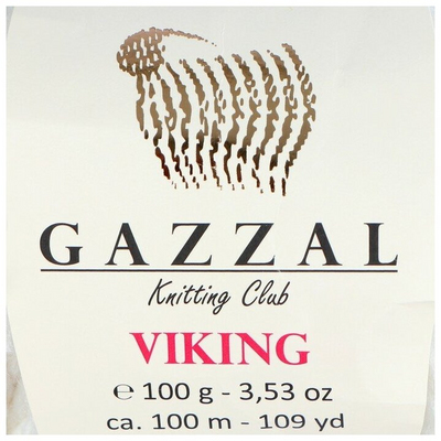 Пряжа Викинг (Viking Gazzal ), 100 г / 100 м 4009 белый в интернет-магазине Швейпрофи.рф