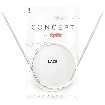 Спицы круговые Concept by Katia Lace 100 см супергладкие 3,25 мм в интернет-магазине Швейпрофи.рф