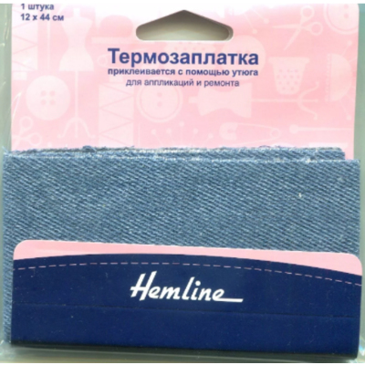 Заплатки джинсовые клеевые 690 (уп. 1 шт.) 12*44 см 690.L.LD св. джинс в интернет-магазине Швейпрофи.рф