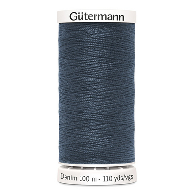 Нитки п/э Гутерман GUTERMAN DENIM №50  100 м для джинсовой ткани 700160 (7726582) 7635 джинс в интернет-магазине Швейпрофи.рф