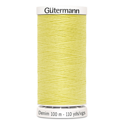 Нитки п/э Гутерман GUTERMAN DENIM №50  100 м для джинсовой ткани 700160 (7726582) 1380 св.жёлт. в интернет-магазине Швейпрофи.рф