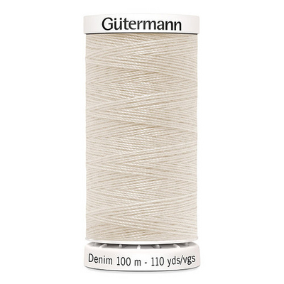 Нитки п/э Гутерман GUTERMAN DENIM №50  100 м для джинсовой ткани 700160 (7726582) 3130 св.бежевый в интернет-магазине Швейпрофи.рф