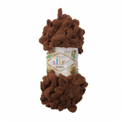 Пряжа Пуффи (Puffy), 100 г / 9.2 м  718 св. коричневый в интернет-магазине Швейпрофи.рф