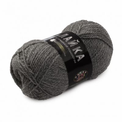 Пряжа Лайка, (Color City) 100 г / 300 м, 2901 т.серый в интернет-магазине Швейпрофи.рф