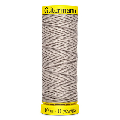 Нитки п/э Гутерман GUTERMAN Elastic 10 м для сборок и рюшей 744557 (425007) 8387 св.серый в интернет-магазине Швейпрофи.рф