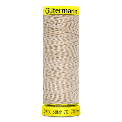 Нитки п/э Гутерман GUTERMAN DECO STITCH №70  70 м для декоративных швов 702160 722 св.бежевый в интернет-магазине Швейпрофи.рф