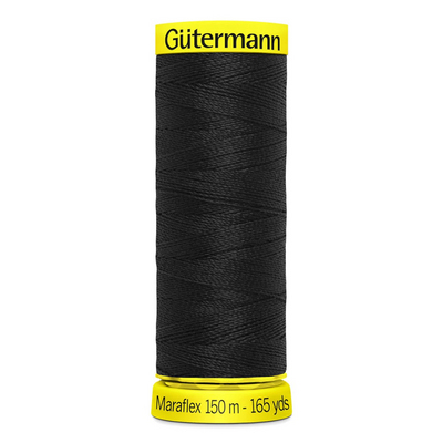 Нитки п/э Гутерман GUTERMAN Maraflex №150  150 м для трикотажных материалов 777000 000 черный в интернет-магазине Швейпрофи.рф