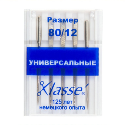 Иглы быт. маш. «Хемлайн» №  80 универс. A6100/80  80/12 (уп. 5 шт.) в интернет-магазине Швейпрофи.рф